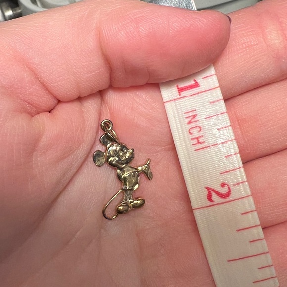 Vintage Disney Mickey Mouse Gold Charm - Picture 2 of 4